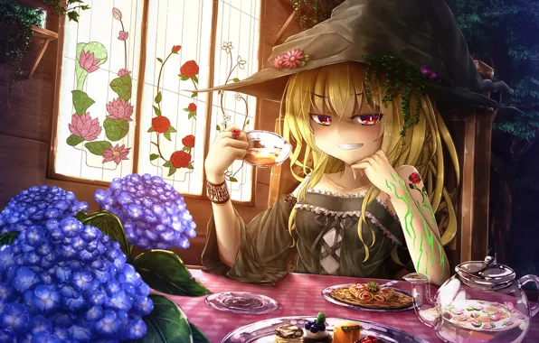 Look, girl, anime, Touhou, Touhou