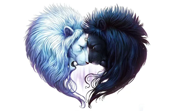 WHITE, LEO, BLACK, MANE