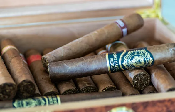 Cigars, Montenegro, a box of cigars