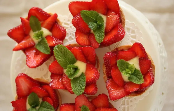 Strawberry, tartlets, Strawberry Tarts