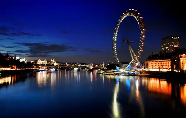 Picture river, London, wheel