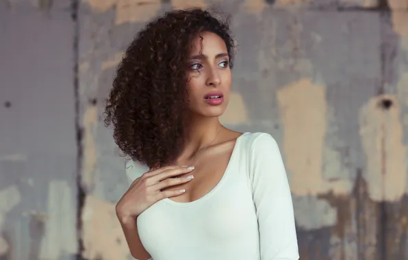 Girl, face, background, hair, makeup, lipstick, hairstyle