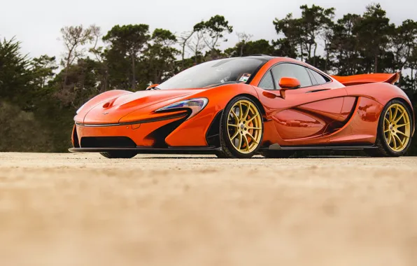 Picture wheels, gold, orange, mclaren