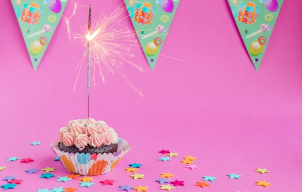 Birthday, holiday, flags, cream, cakes, flags, cupcake, cupcake