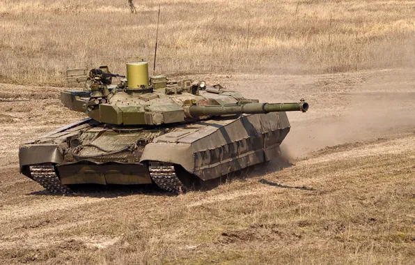 The steppe, army, Tank, Ukraine, exercises, stronghold, Т84У