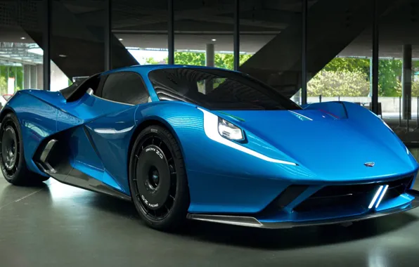 Blue, auto, Supercar, drives, sports cars, Extreme Lightning Fast, electric