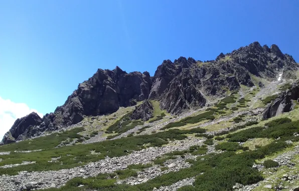 Sky, nature, mountain, snow, hill, slovakia, peak, high tatras