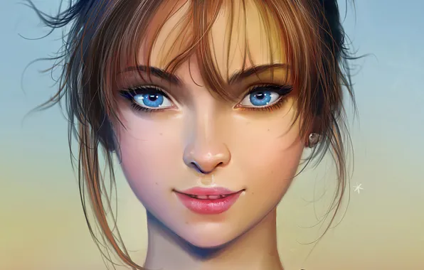 Picture eyes, look, girl, face, Noveland Sayson