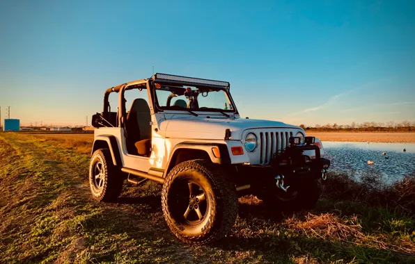 Picture Sky, Jeep, Sunlight, Offroad, Anna Breaux
