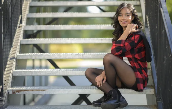 Picture girl, smile, Majda