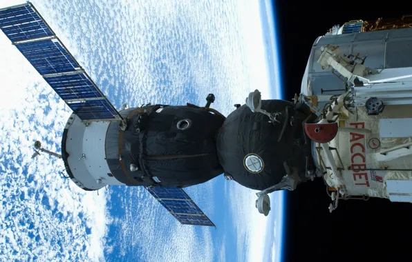 Space, Earth, ISS, Soyuz TMA