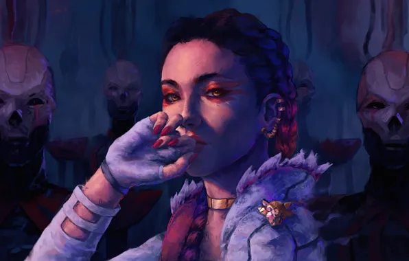 Apex, game art, apex legends, Lotus, loba apex legends, apex legends art, apex art