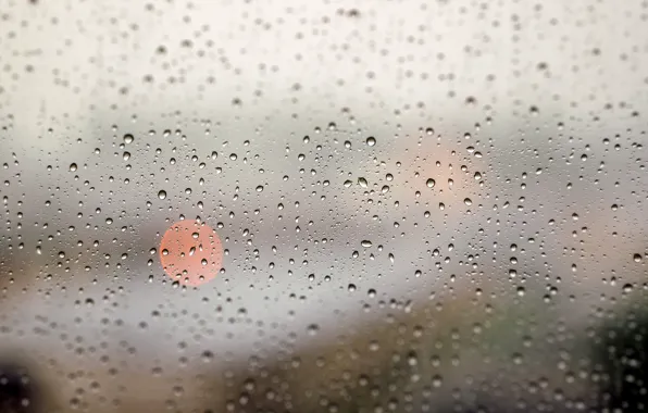 Glass, drops, window, Rain