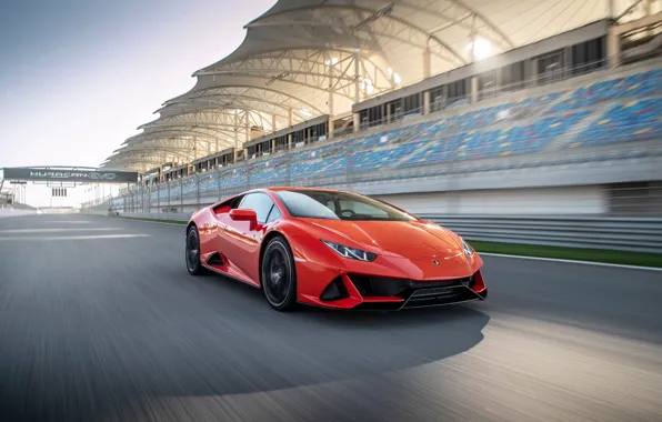 Speed, supercar, Evo, Huracan, 2019, Lamborghini Huracan Evo