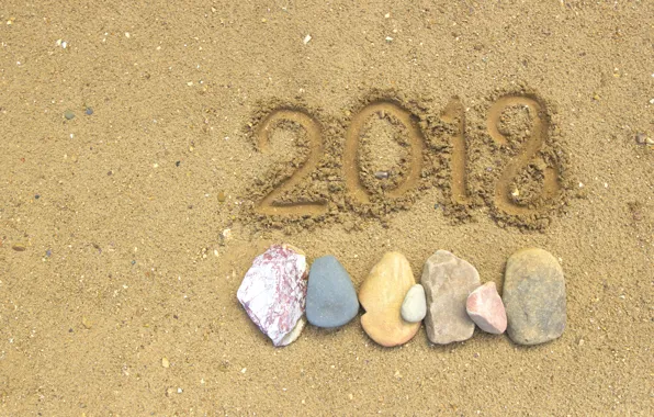 Picture sand, beach, stones, background, new year, beach, stone, texture