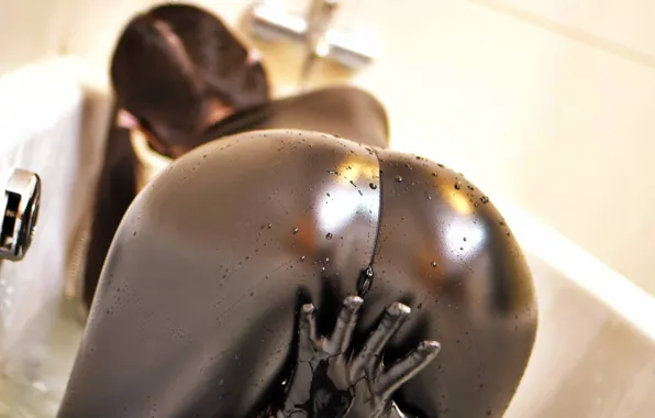 Ass, wet, Ass, drops, Wet, ASS, latex, WET