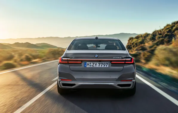 BMW, rear view, 750Li, 7-Series, 2019, XDrive