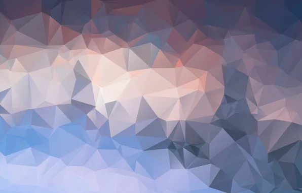 Line, blue, paper, smoke, triangles, texture, bending, faces