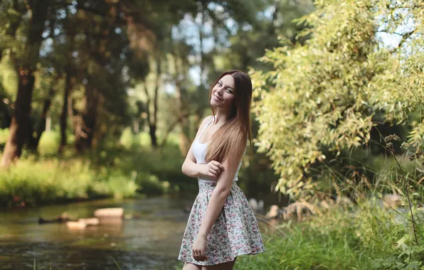 Summer, girl, beauty