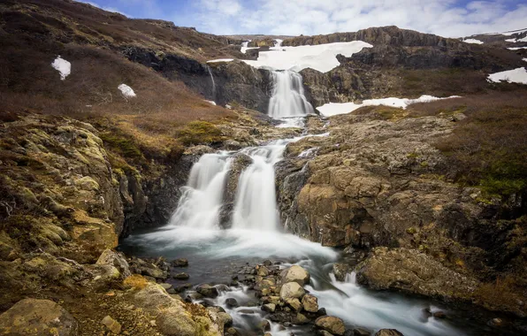 Landscape, mountains, river