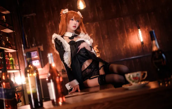 Picture Asian, Asuka Langley Soryu, model, women, redhead, cosplay, women indoors, Feng Yakazeki