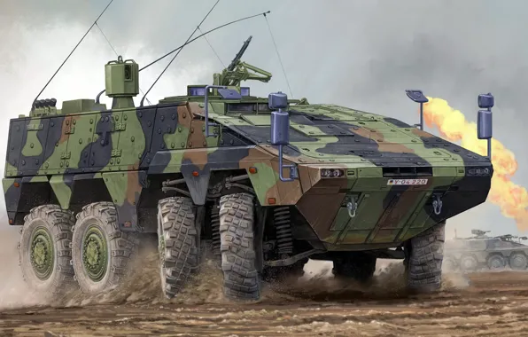 Boxer, Armoured Transport Vehicle Boxer, Combat wheeled armored vehicle, GTK, German-Dutch family, multi-purpose armored vehicles, …