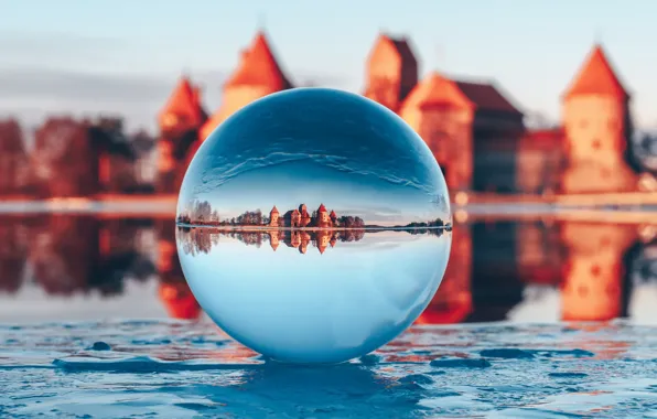 Castle, ball, Trakai, Lithuania