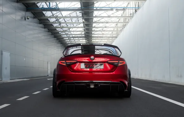 Wing, Alfa Romeo, rear view, Giulia, GTAm, 2020, Gran Turismo Alleggerita changed