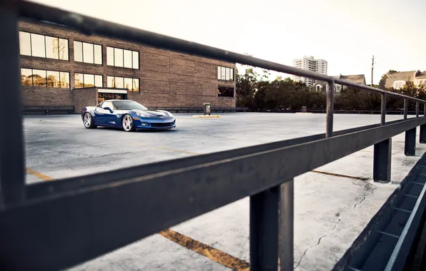 The city, photo, Z06, City, Parking, corvette, Chevrolet, chevrolet