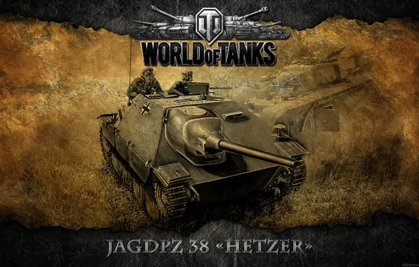 Germany, tank, tanks, WoT, World of Tanks, PT-ACS, Hetzer