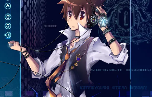 Picture anime, art, guy, sawada tsunayoshi, Katekyo Hitman REBORN!