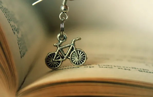 Picture bike, talisman, book, book, letters
