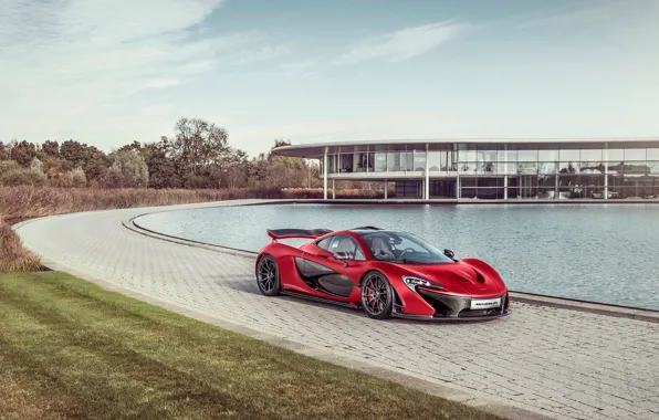 Picture McLaren, Red, Front, Sun, Supercar, Hypercar, Exotic, MSO