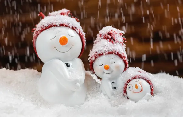 Winter, snow, smile, holiday, toys, family, Christmas, New year