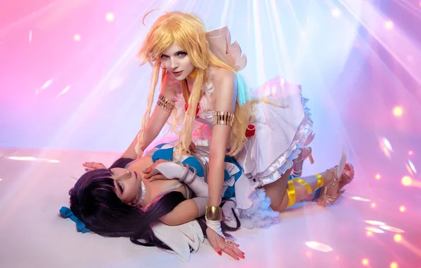 Girls, fight, outfits, costumes, cosplay, images, Mari Aisu