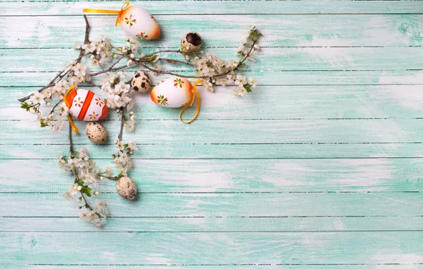 Branches, spring, Easter, wood, Verba, flowers, spring, Easter