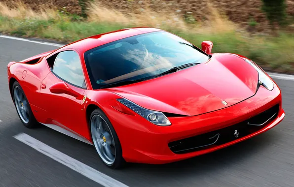 Picture auto, speed, ferrari, red