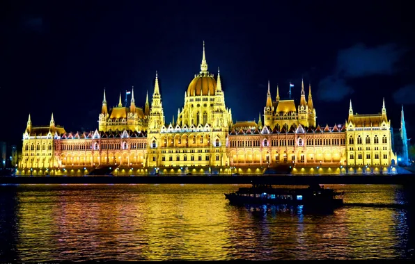 Picture Night, night, Hungary, Hungary, Budapest, Budapest