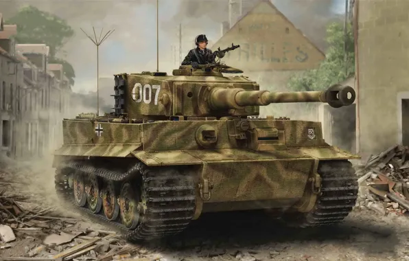Picture Tiger I, Late Production, The war in Europe, World war II