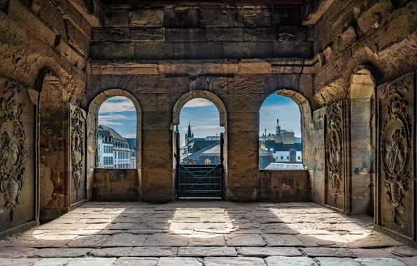 Picture building, gate, Germany, Trier, Porta Nigra