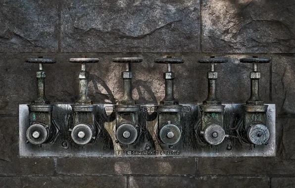 Background, wall, valves