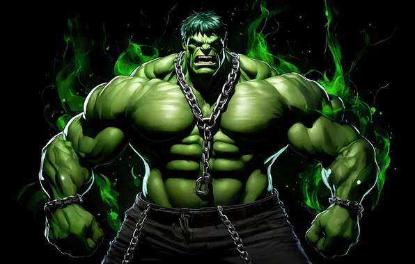 Chain, Hulk, green flame