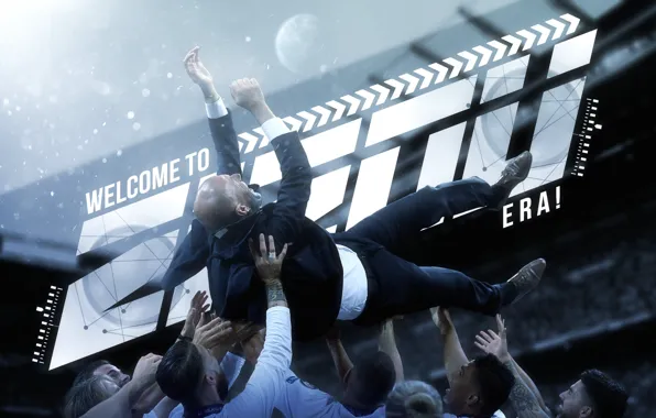 Wallpaper, sport, football, Zinedine Zidane, Real Madrid CF, players, trainer, manager