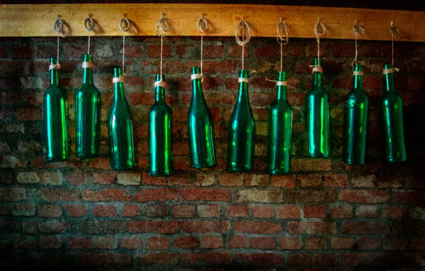 Picture wall, bottle, texture, bar