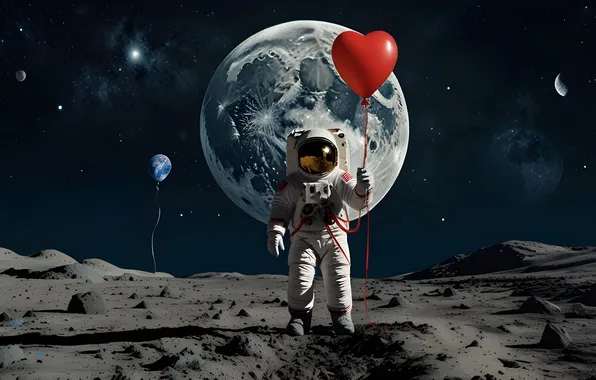 Love, holiday, heart, heart, hearts, heart, Valentine's Day, AI art