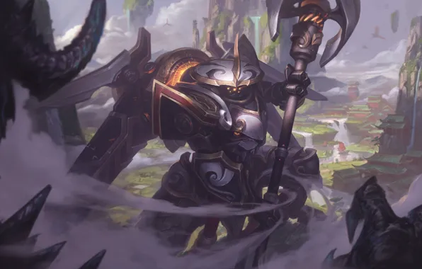 Robot, dust, League Of Legends, Jax