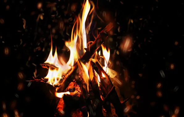 Picture background, fire, flame