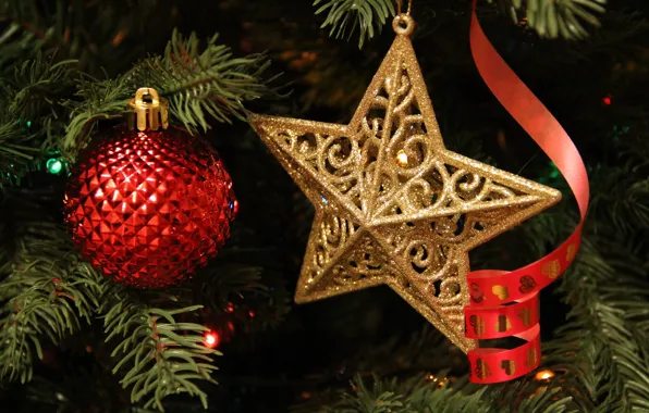 Picture tree, new year, Christmas decorations, Christmas