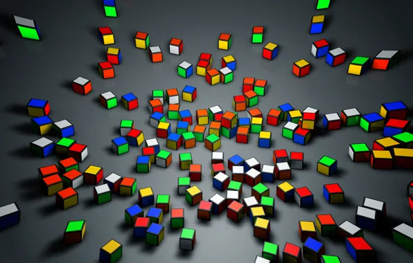 Rendering, cinema, cinema 4d, cube, Rubik's cube, rendering, Rubik, cube