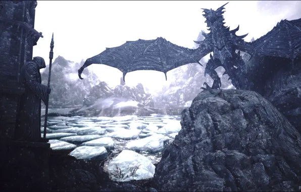Games, dragon, Skyrim